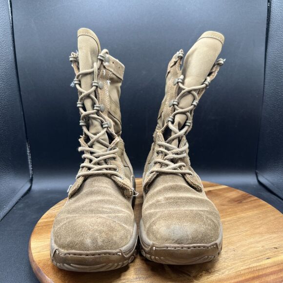 Belleville C320 Combat Boots Men Size 4.0 R Coyote Brown Suede Leather Lace Up - Picture 2 of 10